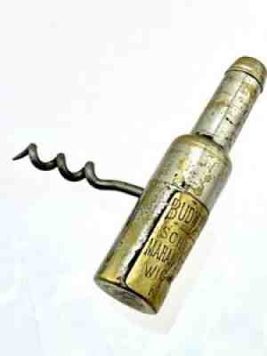 1897 Williamson Beer Roundlet Corkscrew Budweiser Schlitz Mahan Wichita KAS