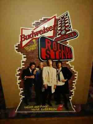 1994 Budweiser Rolling Stones Voodoo Lounge Metal Bar Sign