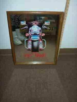 Budweiser motorcycle nothing beats bud king of beers mirror 21.5