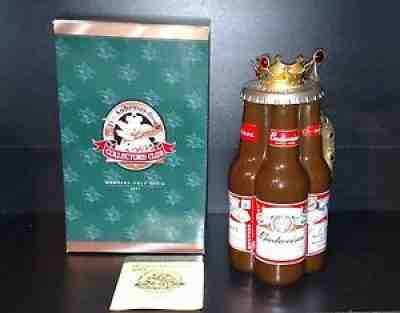 Anheuser Busch Budweiser Collectors Club 2001 King of Beers Membership Stein