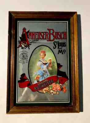 Anheuser Busch Original Budweiser 1974 Sign / Mirror