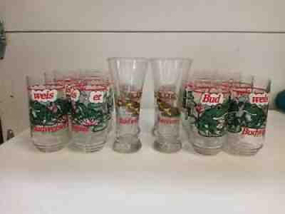 Lot of 18 Vintage 1995 1996 Budweiser Anheuser-Busch Frog Glass Beer Mug Cup Bud