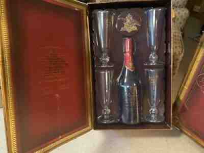 Budweiser Millennium Limited Edition Set; Bottle & Glasses, NEW ! Open Box