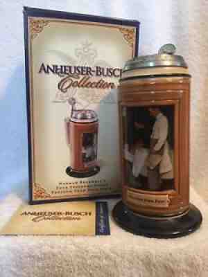 Budweiser Norman Rockwell 4 Freedoms Series Freedom From Fear Stein CS644 Signed