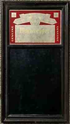 1987 Budweiser Mirror Chalkboard Scorekeeping Menu Board Bar Pub Man Cave Decor