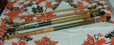 2 Vintage Pool Sticks Budweiser Beer Dark Checks Lava ? and Coors Light Blonde