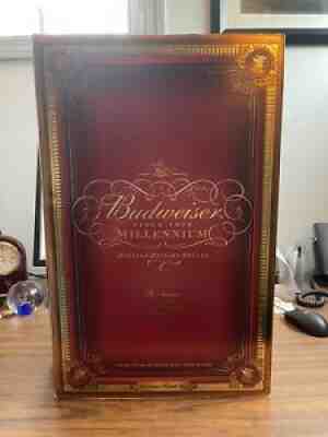 Budweiser Millennium Limited Edition Set; Bottle & Glasses, NEW ! Open Box