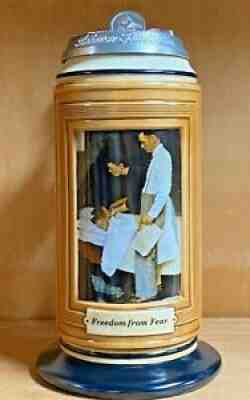 Budweiser Norman Rockwell's Four Freedoms Series Freedom From Fear Stein CS644