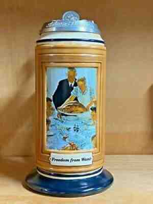 Budweiser Norman Rockwell's Four Freedoms Series Freedom From Want Stein CS629