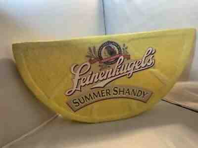 Leinenkugel ??s Summer Shandy Sign Rare 3D Lemon Leinenkugel ??s Summer Shandy Sign