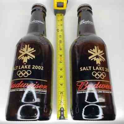 Pair of Budweiser Salt Lake 2002 Olympics King Pitcher 15