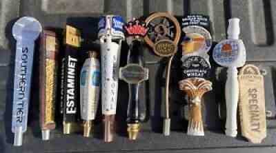 SWEET Lot Of 10 Beer Tap Handles BUDWEISER-MAGIC HAT MOLSON SHOCK TOP-FOUNDERS