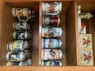 HUGE Budweiser Stein Collection