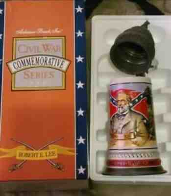 Anheuser Busch Robert E Lee Civil War Series Commemorative Confederacy Stein