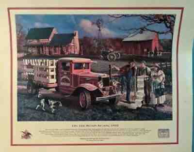 Budweiser On The Road Again 1933 Print 27.5