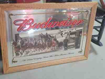 BUDWEISER WE SALUTE AMERICA HEROES SALUTE TO FIREFIGHTERS MIRROR