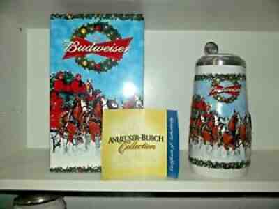 2009 08 07 06 Budweiser Busch lidded holiday signature stein