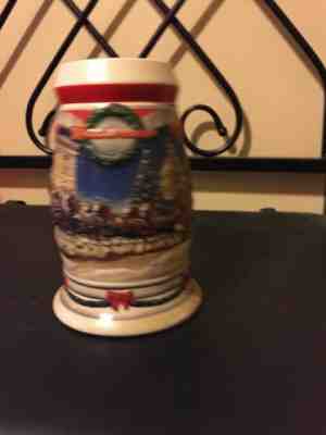 2001 Budweiser Holiday Stein Holiday at The Capital W/ COA Christmas Clydesdale