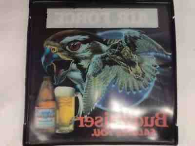 VTG BUDWEISER BUD BEER US AIR FORCE FALCON IN MOTION USAF BAR LIGHT PUB SIGN