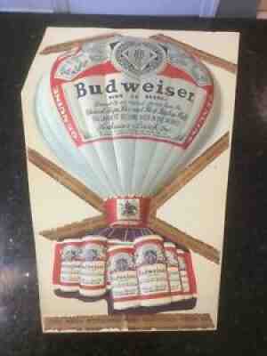 VINTAGE NOS BUDWEISER HOT AIR BALLON SIGN / DISPLAY, 3D , Plastic