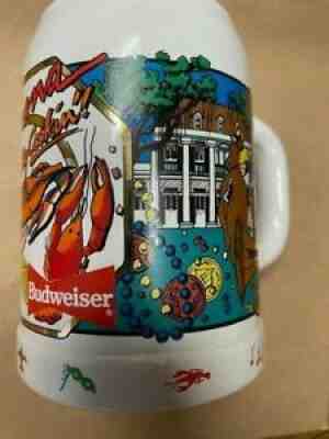 Budweiser Stein 1992 Louisiana We're Really Cookin' Anheuser-Busch Beer