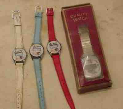 SPUDS McKENZIE MACKENZIE FOUR WRIST WATCH LOT AS FOUND