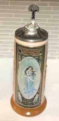 Anheuser Busch Budweiser 1906 Calendar Series Malt Nutrine Winter Beer Stein