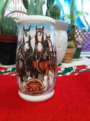 Budweiser Clydesdale Holiday Stein 2008 