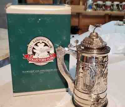 Budweiser 125th Anniversary Stein; Collectors Club