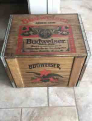 VINTAGE WOOD CRATE BUDWEISER BEER ANHEUSER BUSCH LP Vinyl Record CASE