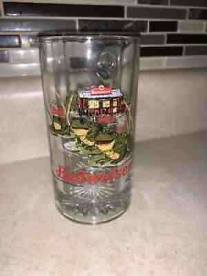 Vintage 1996 Budweiser Frogs Beer Mug Glass Stein Bud Weis Er Collectible 12 oz