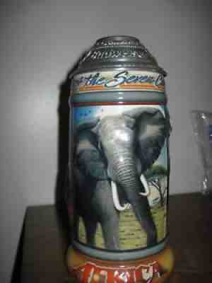 Budweiser Stein Animals of the Seven Continents Africa 1st in Series of SevenÂ Â 