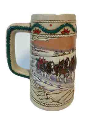 Budweiser Anheuser-Busch American Homestead 1996 Holiday Beer Stein