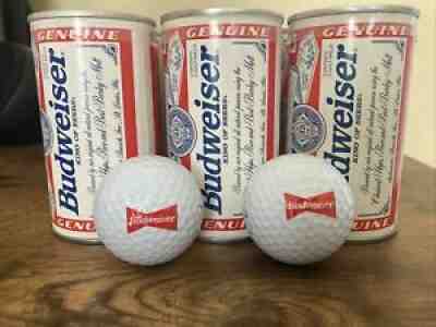 Vintage Budweiser Golf Balls (12). Great Collectible.