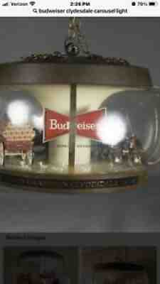 Unopened vintage budweiser clydesdale light