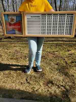 Vintage 1988 Budweiser Beer Lighted Sign Menu Board 9