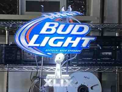 2014 Super Bowl Neon Bud Lite Beer Sign