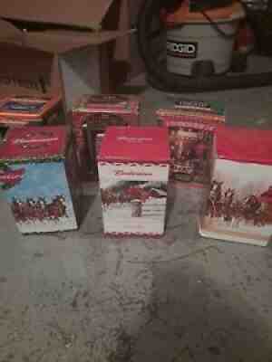 Budweiser Holiday Steins 1994, 1997, 1999, 2009, 2010, 2012