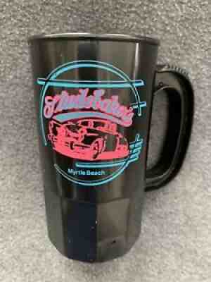 Super Mug Black Plastic Cup Studebaker's Nightclub Dance Shag Myrtle Beach SC