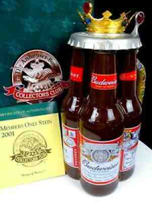 ANHEUSER BUSCH CB18 MEMBERS ONLY PORCELAIN BEER BOTTLE LABELS 10 1/2