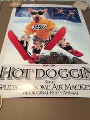 SPUDS MACKENZIE HOT DOOGIN' POSTER