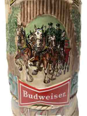 Vintage California Budweiser Ceramarte Brazil Stein Mug 1981 Limited Edition