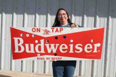 Large Budweiser Beer On Tap Bar Tavern 48