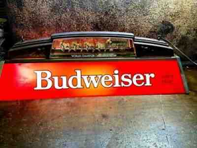 Vintage Budweiser Pool Table Light Worldâ??s Champion Clydesdale Mancave Billards