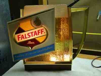 Top Condition 1960s Vtg Falstaff Beer Lighted Bubbler Motion Sign Bar Lamp NICE!