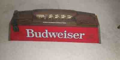 Vintage Budweiser Pool Table Light Gold Worldâ??s Champion Clydesdale Team 1984