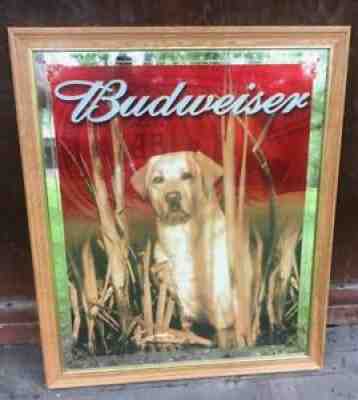 Budweiser Yellow Lab Outdoor Collection Mirror - â??Brand New Condition View Pics