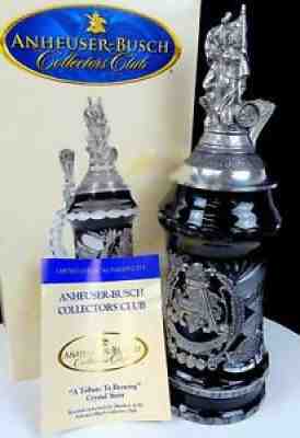 ANHEUSER BUSCH COLLECTORS CLUB CB44 A TRIBUTE TO BREWING CRYSTAL 12