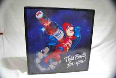 Vtg 1981 Budweiser Beer Bud Man Lighted Sign This Budâ??s for You! Man Cave DÃ©cor