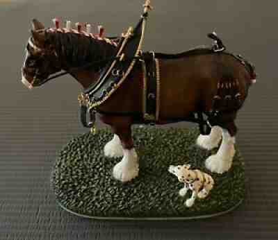 Anheuser Busch Budweiser Clydesdale Figurine in 